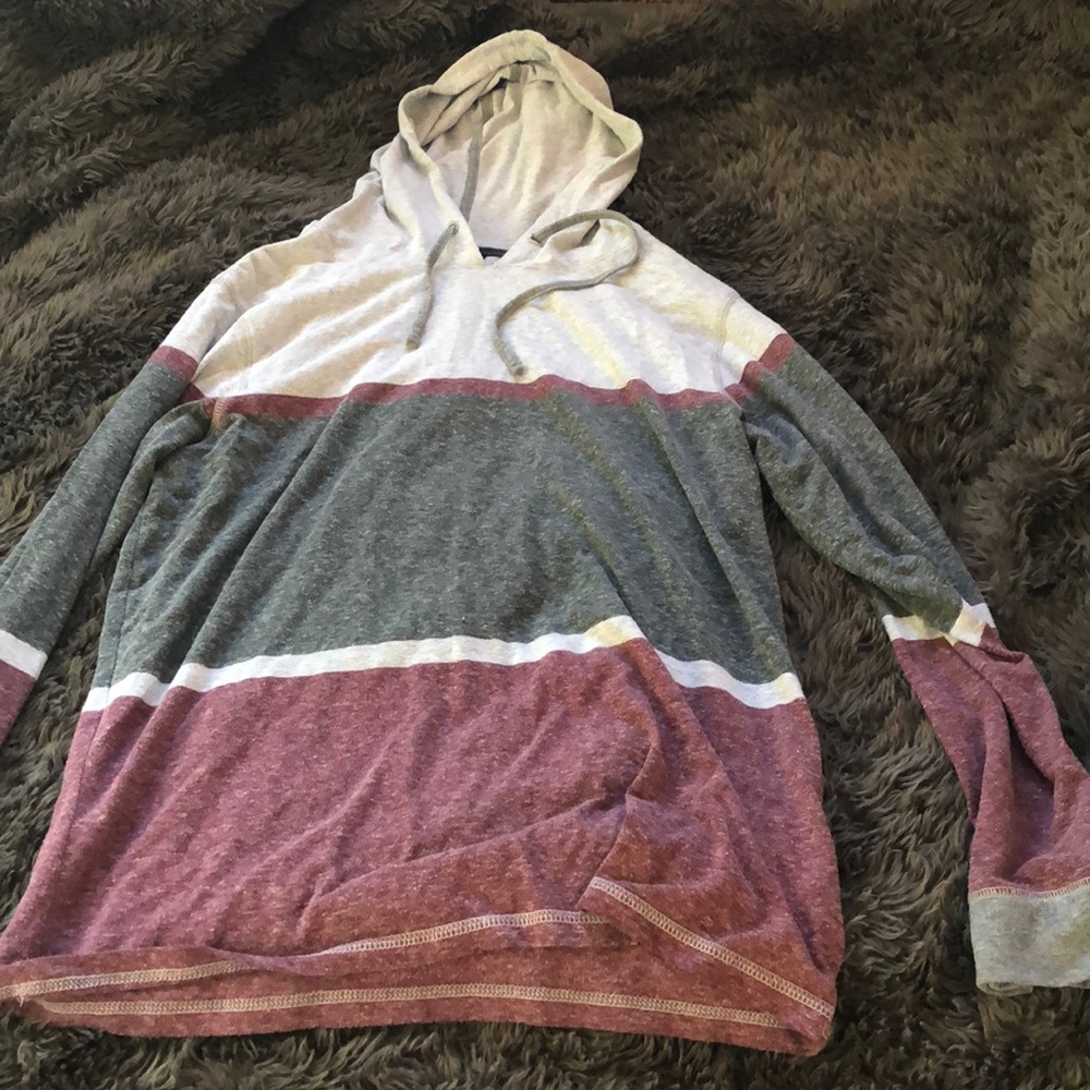 Long sleeve tee with hood